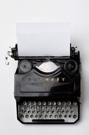 Briefing your copyeditor - old-fashioned typewriter